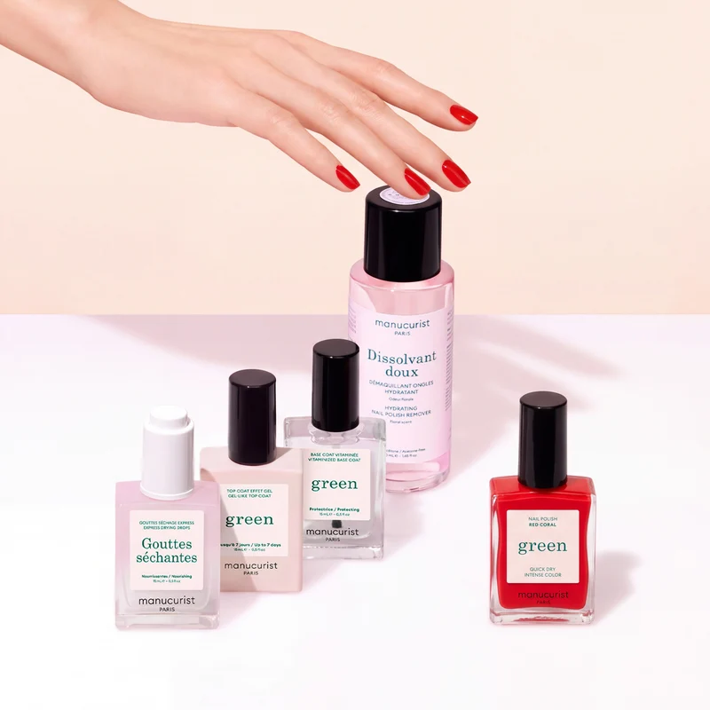 Kit vernis à ongles Green™ - Red coral