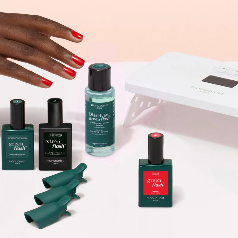 Kit vernis semi-permanent Xtrem Flash™ - Red Coral