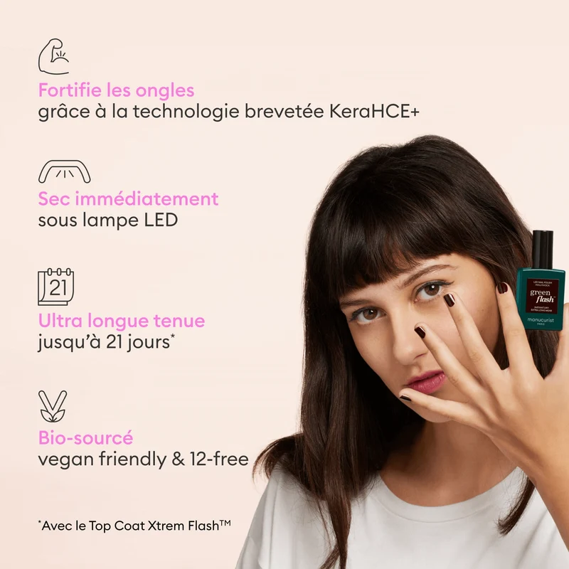 Coffret Cadeau vernis semi-permanent Green Flash™ - Prune & Pale Rose