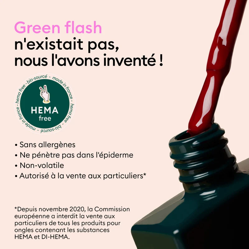 Coffret Cadeau vernis semi-permanent Green Flash™ - Prune & Pale Rose