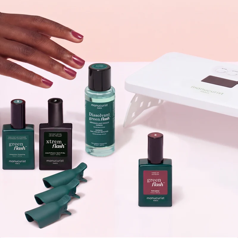 Kit vernis semi-permanent Xtrem Flash™ - Dark Pansy