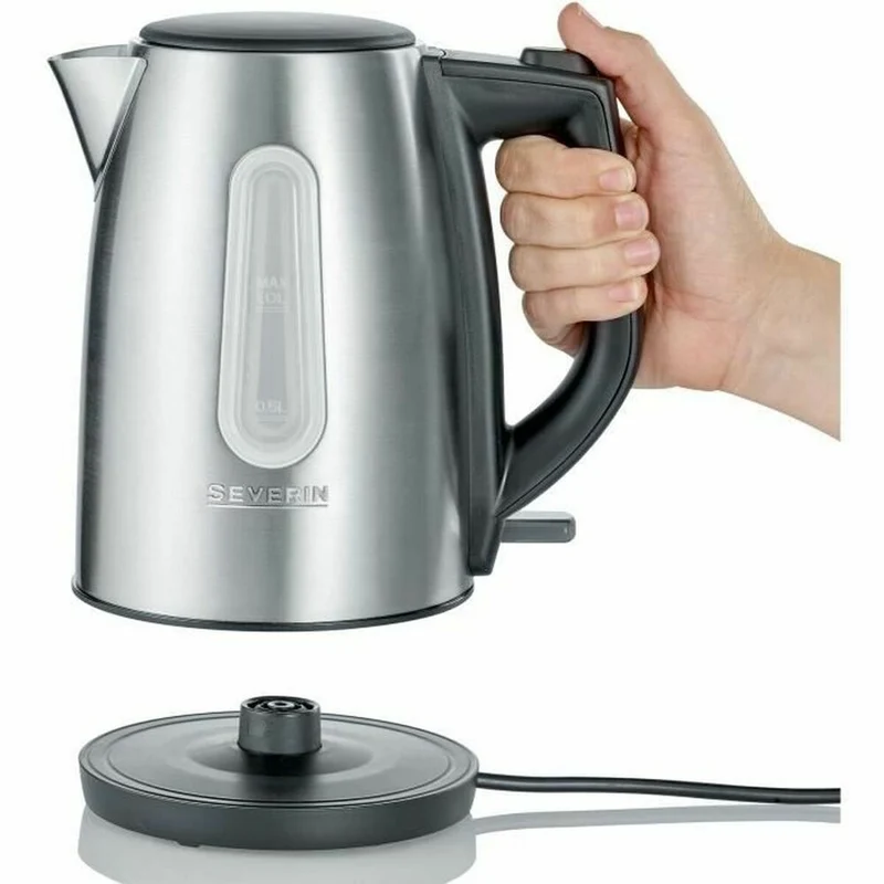 Bollitore Severin 3469-000 Acciaio Nero Acciaio inossidabile 2200 W 1 L