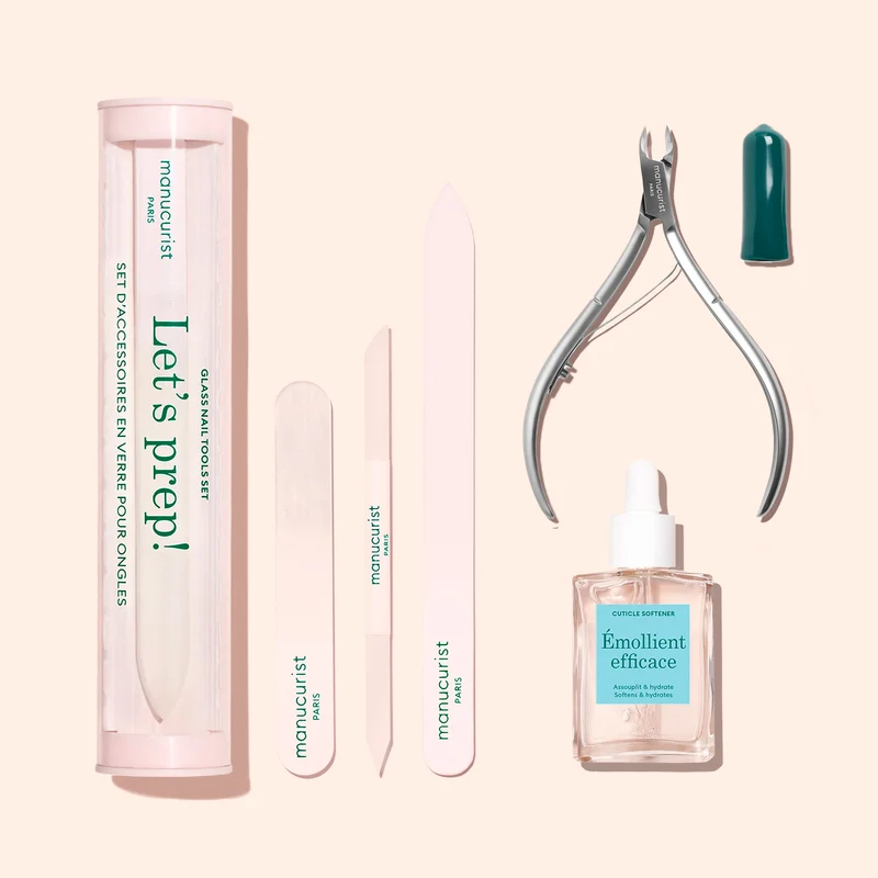 Trio Accessoires en verre pour ongles
