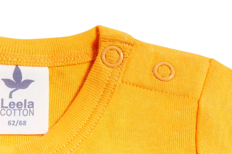 Body a maniche corte giallo | LEELA COTTON