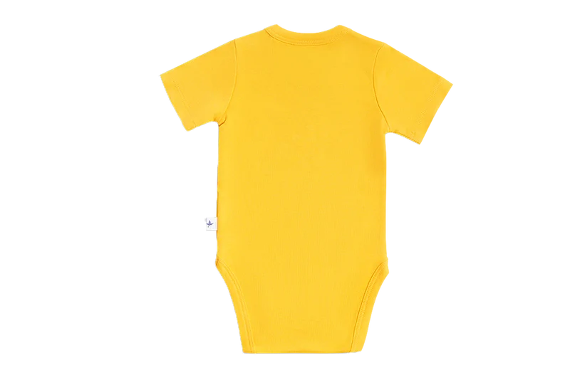 Body a maniche corte giallo | LEELA COTTON