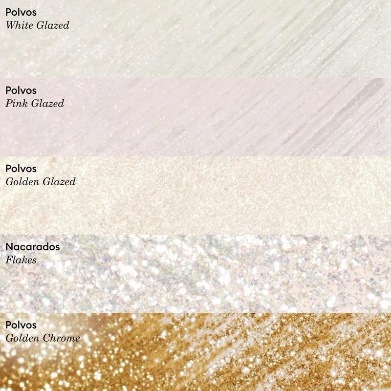 Poudre White Glazed Effect