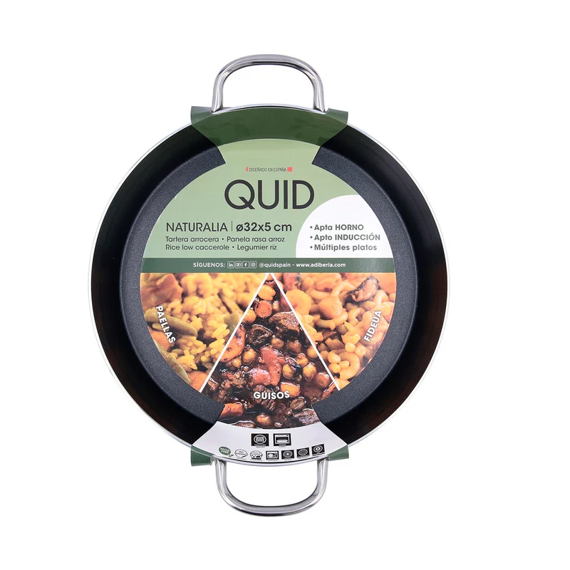 Cuociriso Quid Naturalia Verde 32 x 5 cm