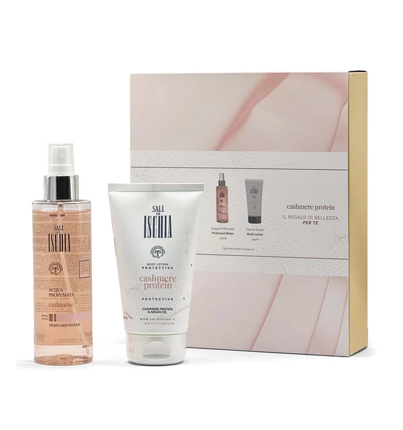 Sali di Ischia Cofanetto Regalo Cashmere Acqua Profumata e Crema Corpo