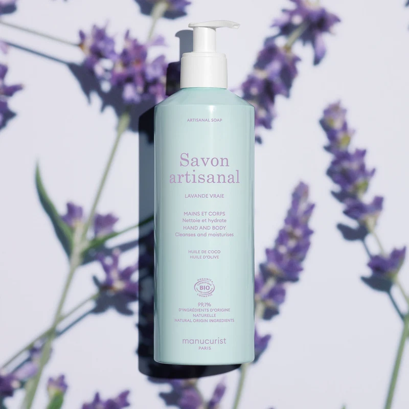 Savon Artisanal Parfum Lavande Vraie - Cosmos Organic - 500ml