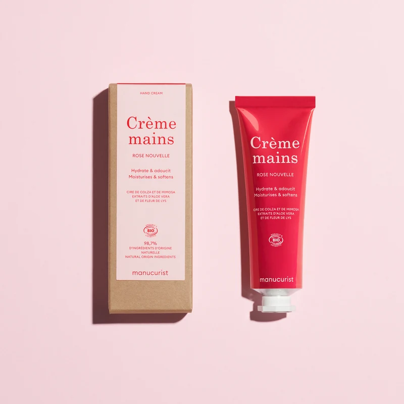 Crème Mains Parfum Rose Nouvelle - Cosmos Organic