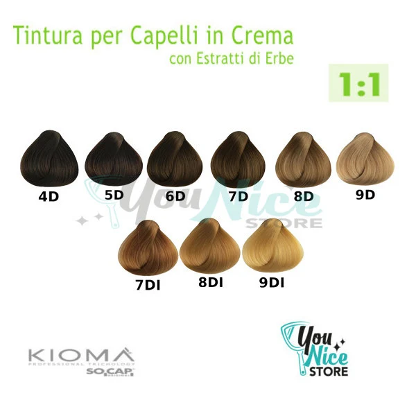 Hair Cream Color - Socap Kiomà tintura tubo 100ml