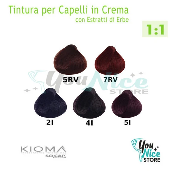 Hair Cream Color - Socap Kiomà tintura tubo 100ml