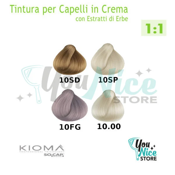Hair Cream Color - Socap Kiomà tintura tubo 100ml