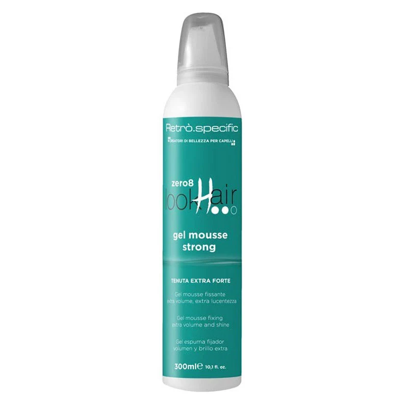 Retro.Specific ZERO8 Gel Mousse tenuta forte per i capelli 300ml