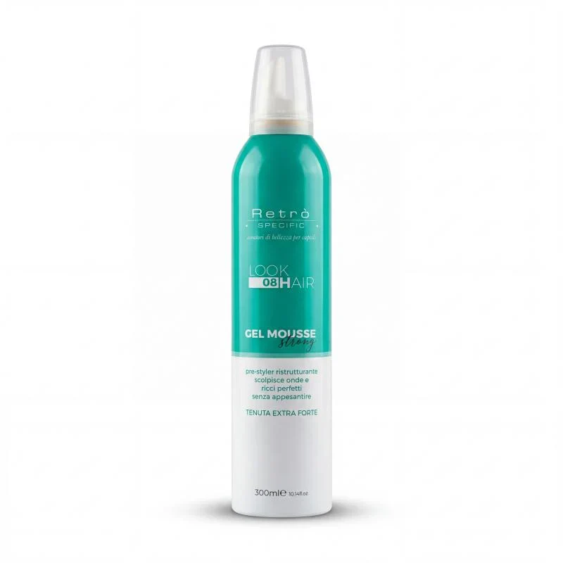 Retro.Specific ZERO8 Gel Mousse tenuta forte per i capelli 300ml