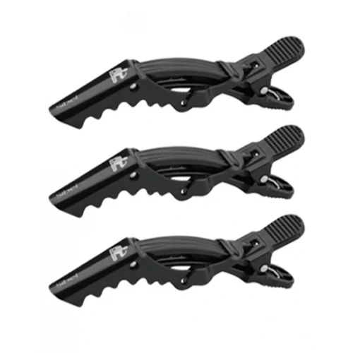 SIBEL GATOR Clips Nere Separa Ciocche Potente 14CM 3PZ