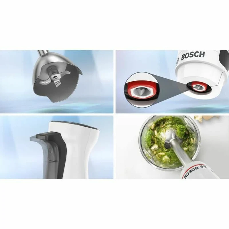 Frullatore ad immersione BOSCH MSM4W210 600 W Bianco Nero/Bianco