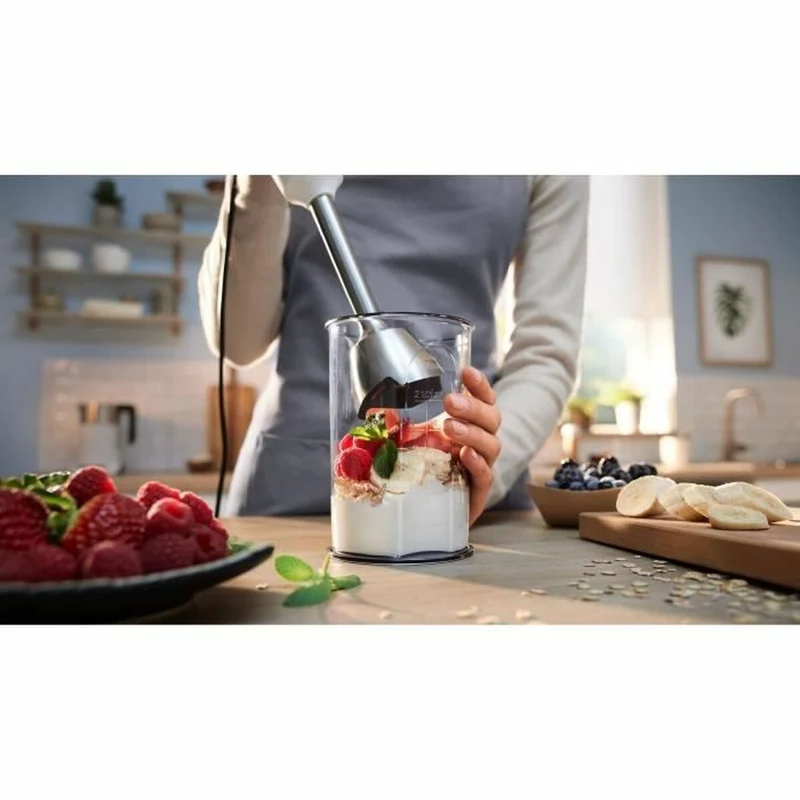 Frullatore ad immersione BOSCH MSM4W210 600 W Bianco Nero/Bianco