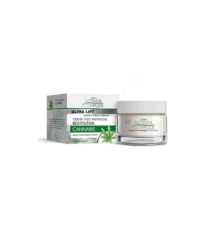 Ultra Retinol Complex Crema Viso Antirughe Restitutiva alla Cannabis 50ml