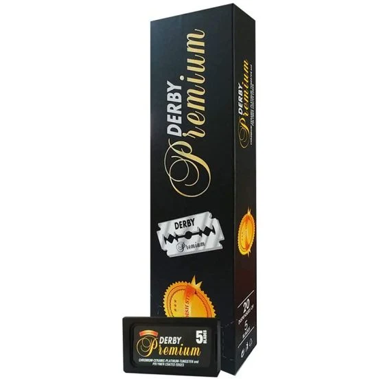Lame Derby Premium A Doppio Filo Per Rasoio conf.100pz