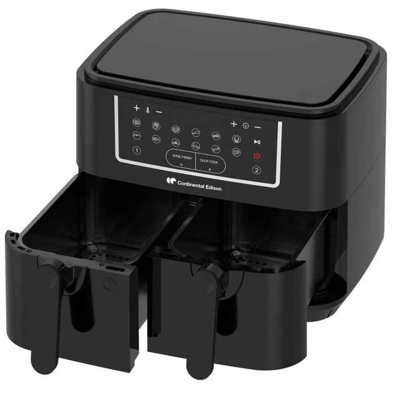 Friggitrice ad aria Continental Edison Nera 2400 W 9 L