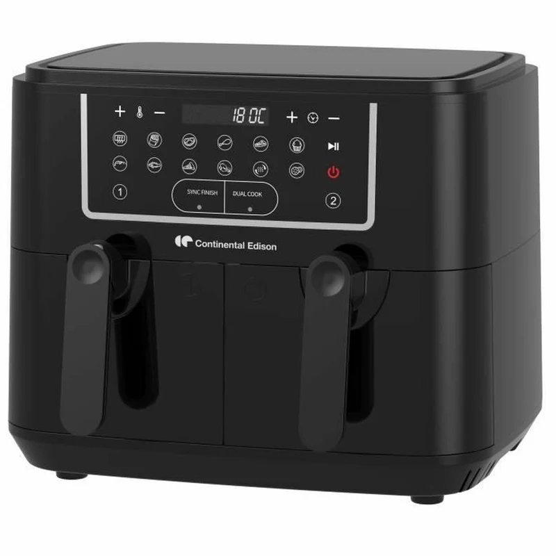 Friggitrice ad aria Continental Edison Nera 2400 W 9 L