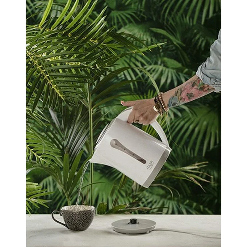 Bollitore Adler AD 1244 Plastica Bianca 2200 W 2,5 L