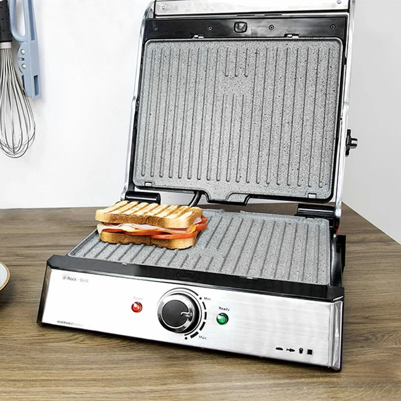 Griglia Cecotec Rock'nGrill Pro Argento 2000 W