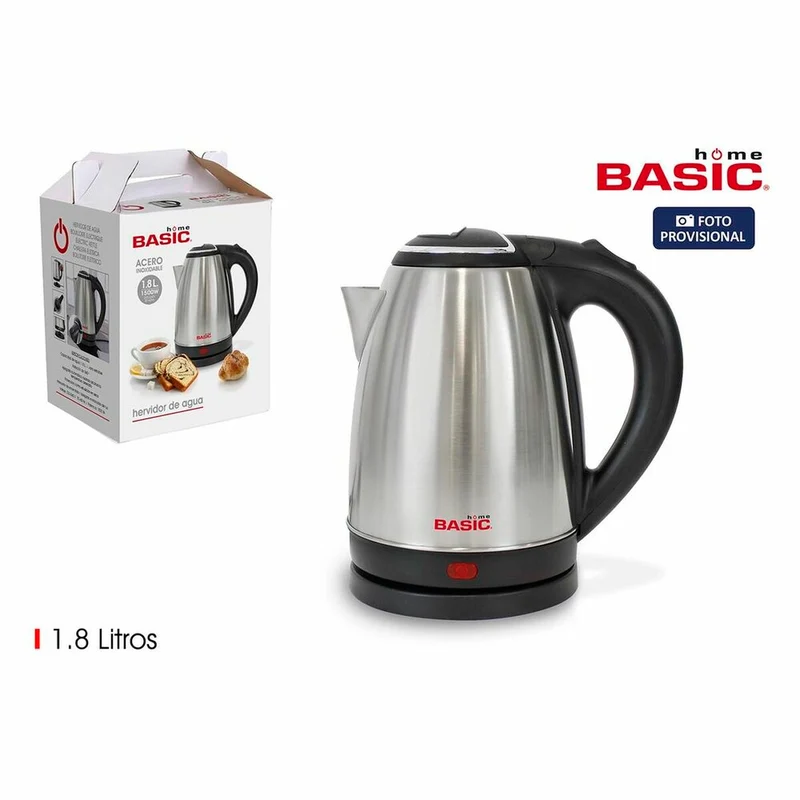 Bollitore Elettrico con Luce LED Basic Home 1500 W (1,8 L)