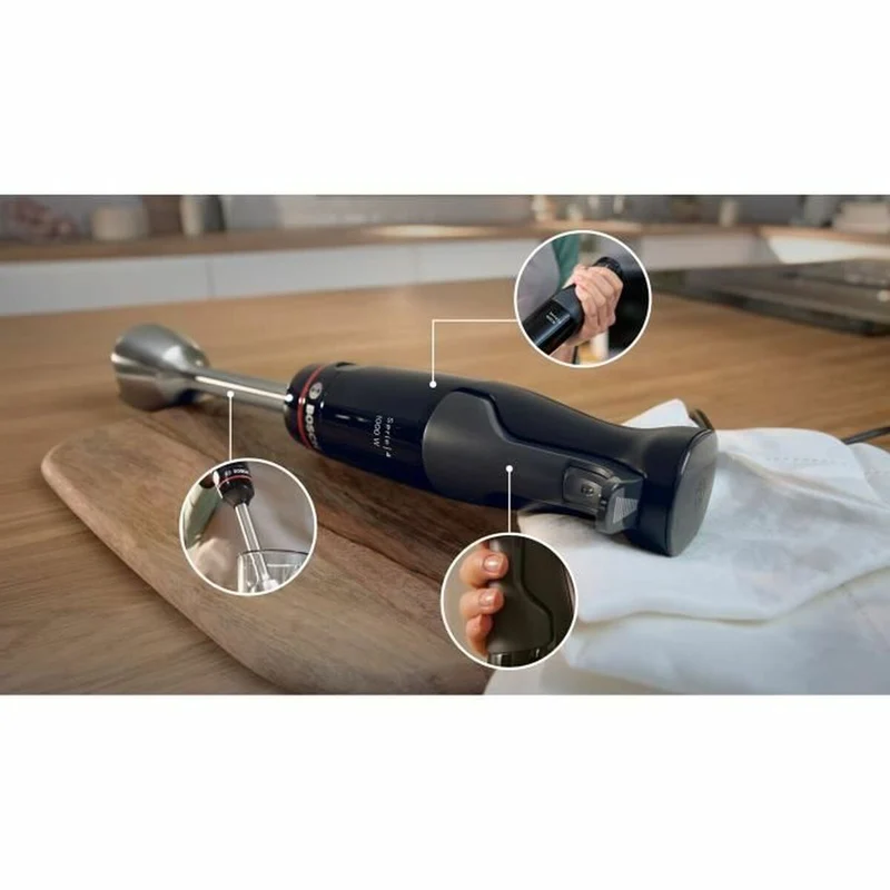 Frullatore ad immersione BOSCH MSM4B620 Nero Argento 1000 W