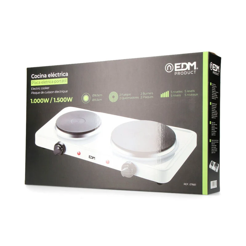 Fornello da campeggio EDM 07661 1500 W