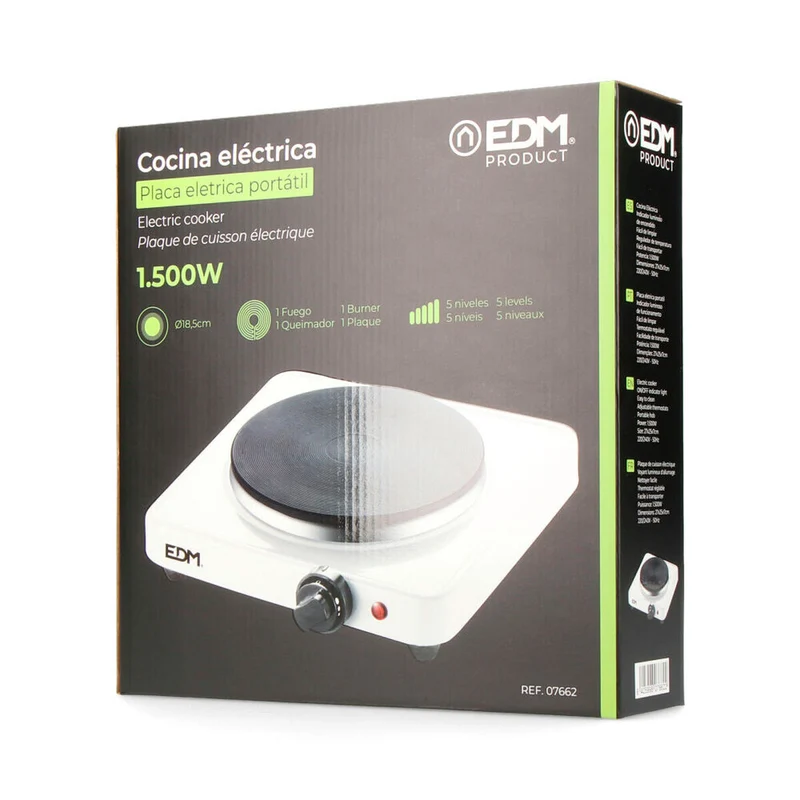 Fornello da campeggio EDM 07662 1500 W