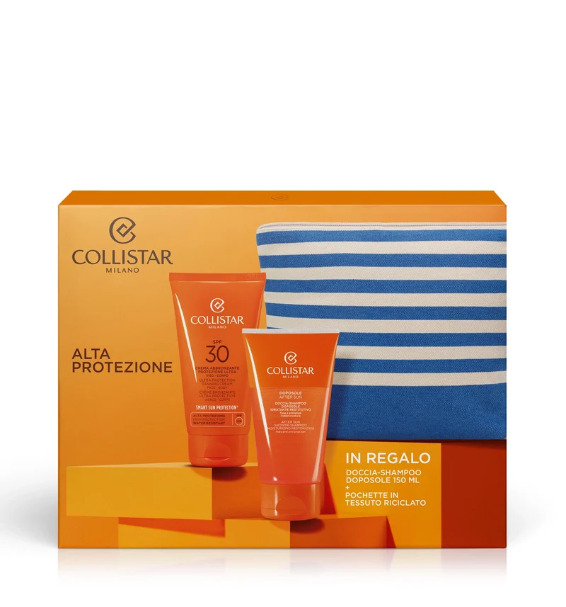 Collistar Cofanetto Crema Abbronzante Protezione Ultra Viso-Corpo SPF 30