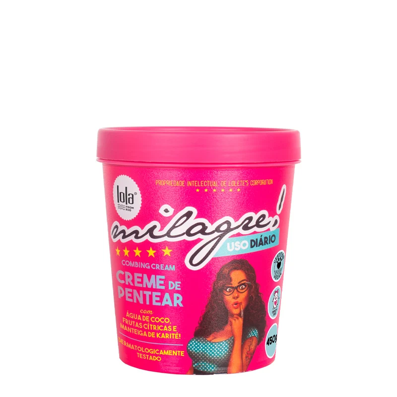 Lola From Rio Milagre Creme de Pentear 450gr - crema idratante districante