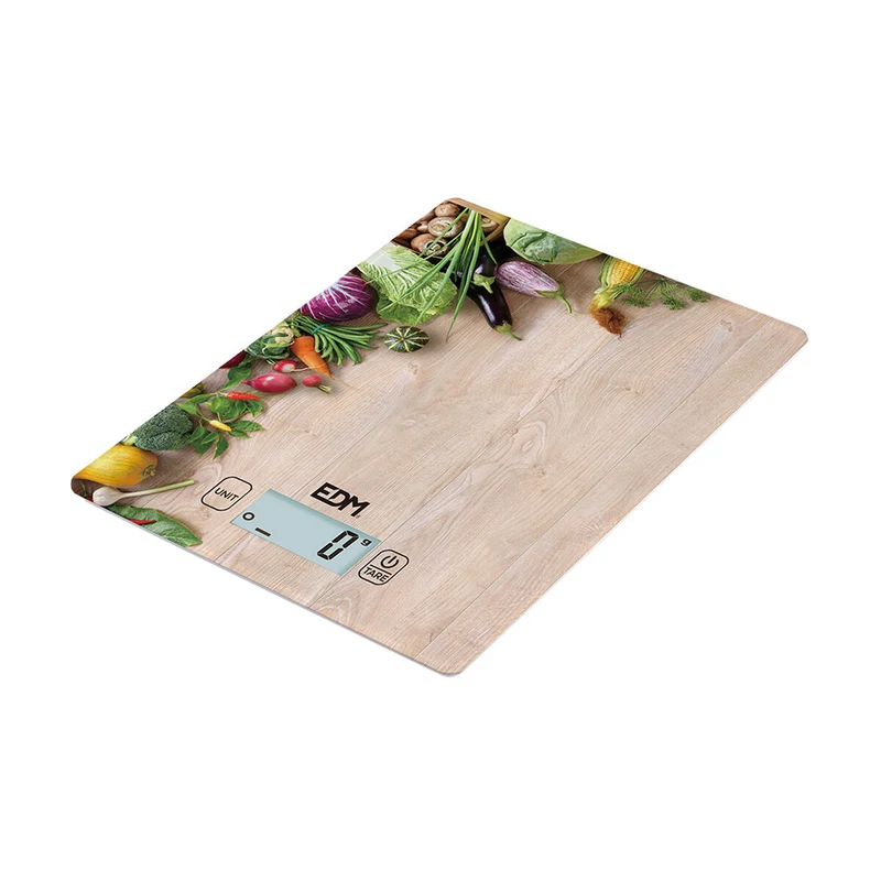 bilancia da cucina EDM 07527 marrone legno 5 kg