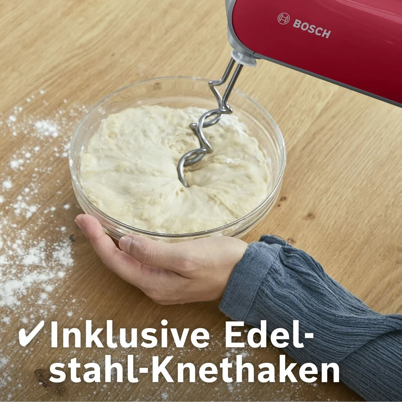Frullatore/impastatrice per pasticceria BOSCH MFQ40303 Rosso 500 W 500W