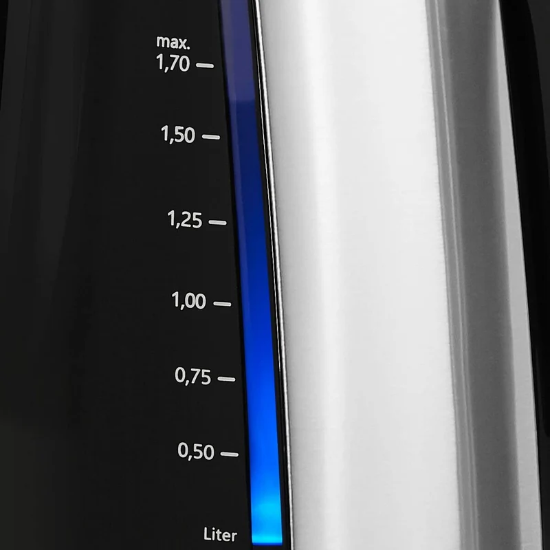 Bollitore e Bollitore Elettrico Melitta LOOK AQUA DELUXE BLACK EU Nero/Argento Acciaio inox 2400 W 1,7 L