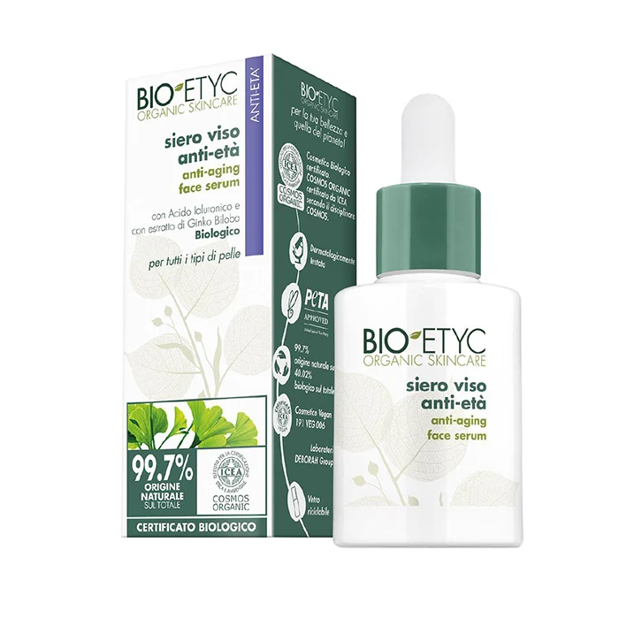 Bioetyc Organic Skincare Siero Viso Anti Età 30ml