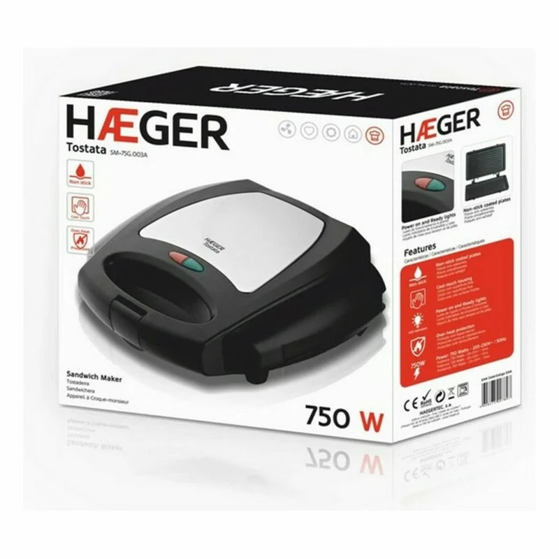 Macchina per panini Haeger S4700023 750 W