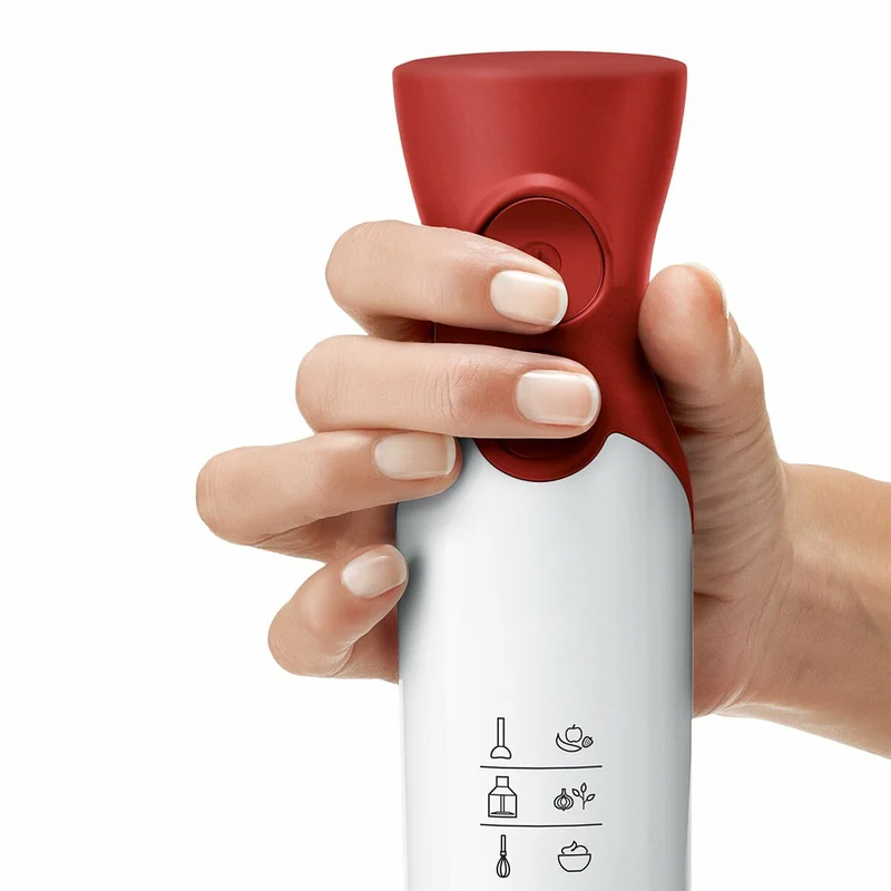 Frullatore ad immersione BOSCH MSM64010 Bianco Rosso 450 W