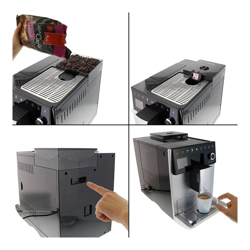Caffettiera Superautomatica Melitta F 630-101 1400W Argento 1400 W 15 bar 1,8 L