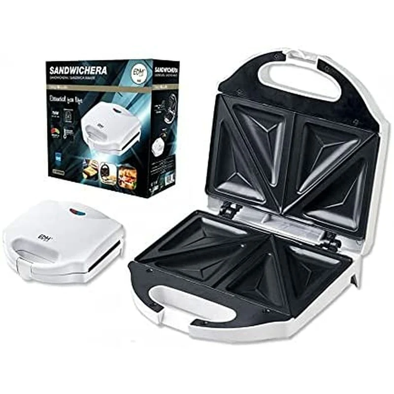Sandwich Maker EDM 07666 Bianco 750 W