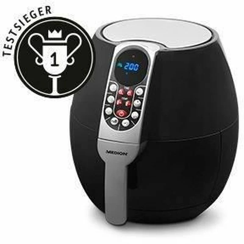 Friggitrice ad aria Medion 1500 W 2,8 L Nero/Argento