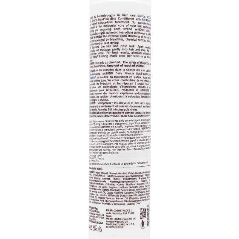 Rebond Miracle Bond3 Building Conditioner 300ml - balsamo ristrutturante