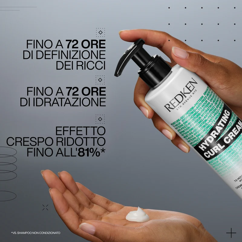 Redken Hydrating Curl Cream 250 ML – Crema Idratante per Capelli Ricci e Definiti