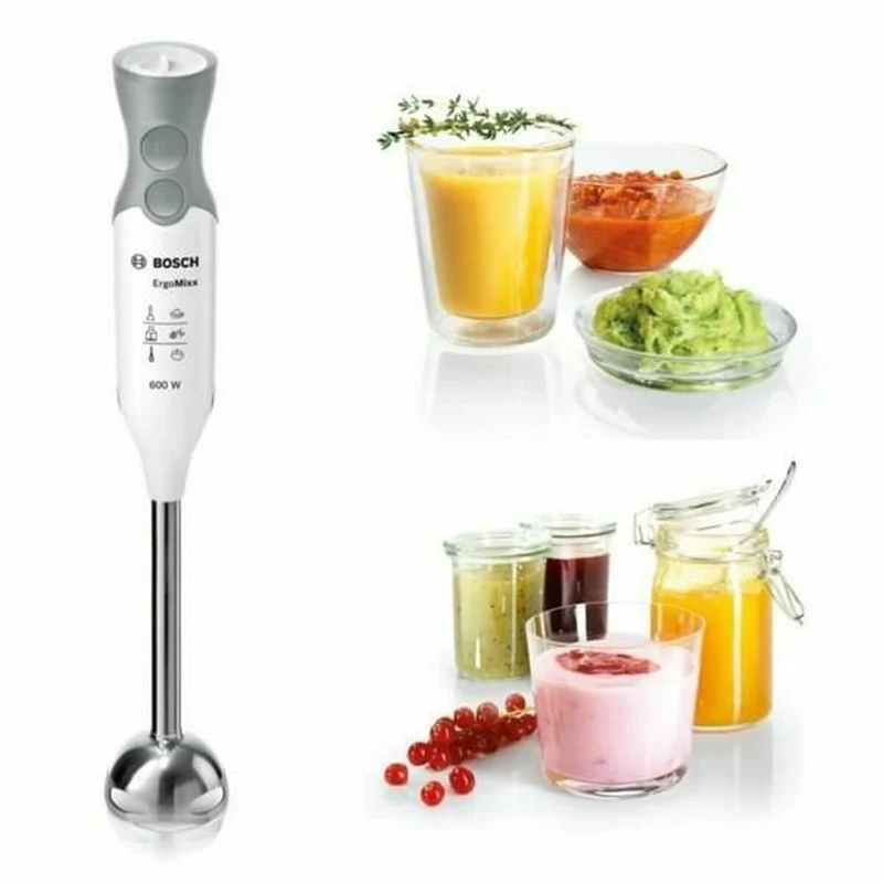 Frullatore ad immersione BOSCH MSM66150 Bianco Argento 600 W
