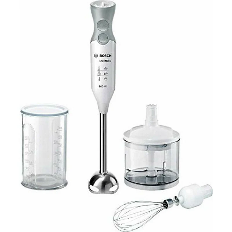Frullatore ad immersione BOSCH MSM66150 Bianco Argento 600 W