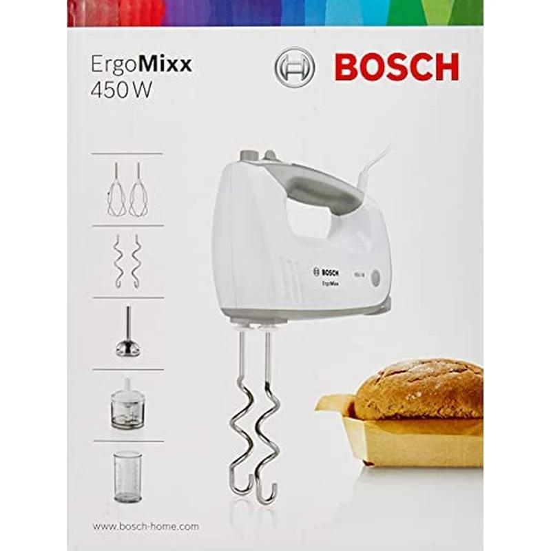 Frullatore ad immersione BOSCH MFQ36480 Bianco Grigio 450 W