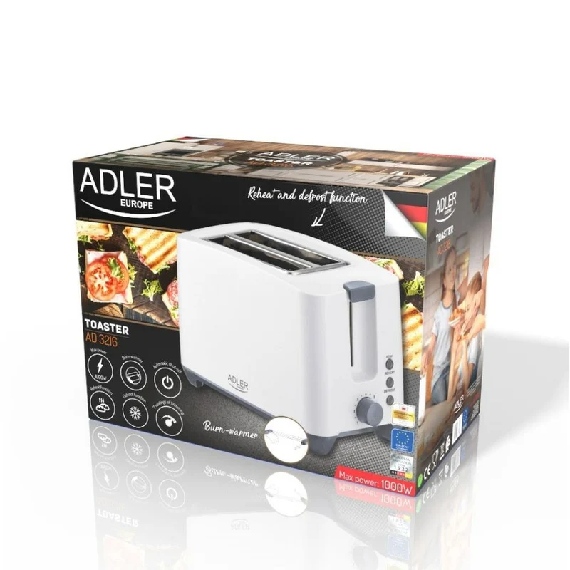 Tostapane Adler AD 3216 1000 W 750 W