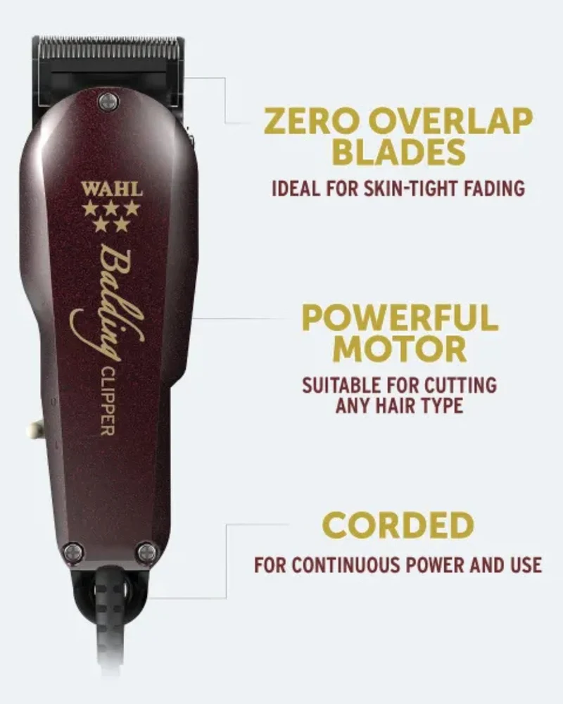 Wahl 5 Star Balding Clipper - Tagliacapelli con Filo